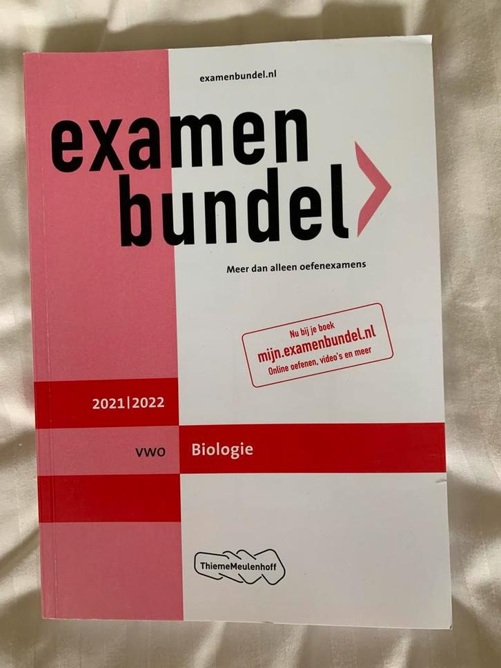 Examenbundel vwo Biologie 2021/2022, Boeken, Schoolboeken, Zo goed als nieuw, Biologie, VWO, Ophalen