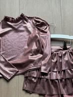 Kerstoutfit roze goud glitter maat 110-116, Ophalen of Verzenden, Nieuw, Meisje, Setje