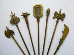 Miniatuur modellen van Middeleeuwse wapens wapenrek, Antiek en Kunst, Antiek | Koper en Brons, Ophalen of Verzenden