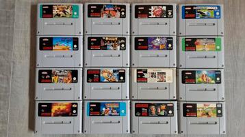 16 NINTENDO SUPER NES GAMES beschikbaar voor biedingen