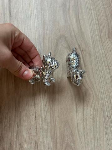 Zilveren Honden Beeldjes - Nieuw! beschikbaar voor biedingen