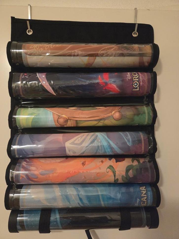 Playmat organizer / ophangsysteem, Hobby en Vrije tijd, Gezelschapsspellen | Overige, Zo goed als nieuw, Ophalen of Verzenden