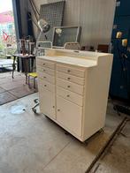 Vintage ladekast / tandartskast, Ophalen, Gebruikt, 5 laden of meer, Glas