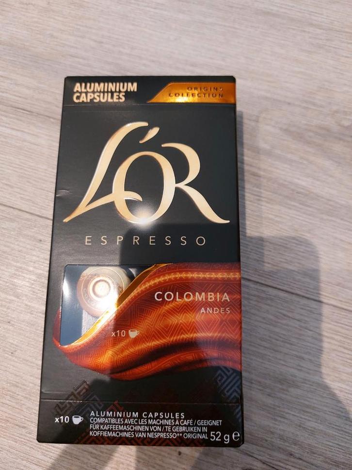 L'OR Espresso Colombia Andes - 10 Aluminium Capsules, Witgoed en Apparatuur, Koffiezetapparaten, Nieuw, Koffiepads en cups, Espresso apparaat