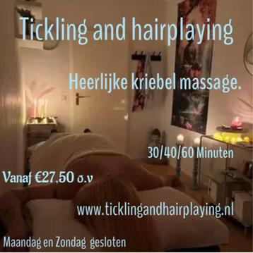 Kriebel massage beschikbaar voor biedingen