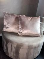 Eric kuster stijl , croco print sierkussens, Ophalen, Zo goed als nieuw, Beige, Vierkant