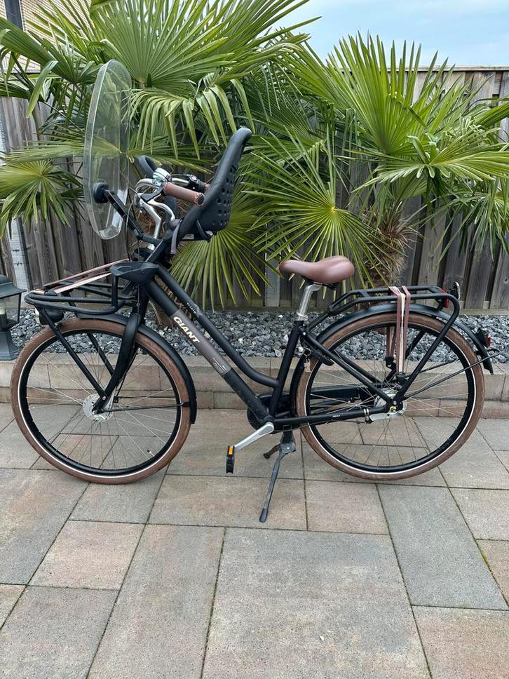 Giant Triple X fiets met kinderzitje, Fietsen en Brommers, Fietsen | Dames | Moederfietsen, Zo goed als nieuw, Giant, 1 zitje