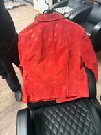 Vintage Rode Leren Jas, Kleding | Dames, Ophalen of Verzenden, Gedragen, Maat 38/40 (M), Rood