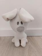 Knuffel woezel en Pip hond pup wit beige L1060, Ophalen of Verzenden, Zo goed als nieuw, Hond