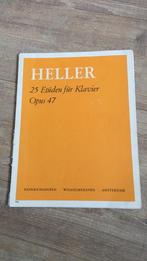 Heller 25 etudes piano opus 47 bladmuziek studieboek Stephen, Muziek en Instrumenten, Piano, Ophalen of Verzenden, Zo goed als nieuw