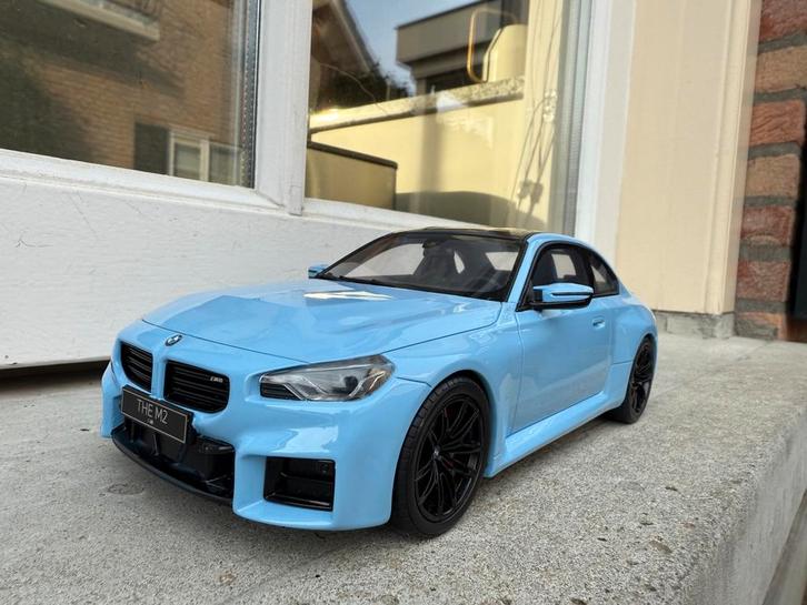 1:18 BMW G87 M2 Zandvoort Blauw 2023 GT Spirit GT424, Hobby en Vrije tijd, Modelauto's | 1:18, Zo goed als nieuw, Auto, Overige merken