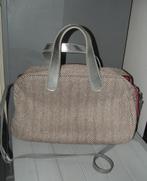 Justo Ju'sto tas damestas bag bruin met offwhite wol, Ophalen of Verzenden, Zo goed als nieuw, Bruin, Handtas