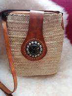 bohemian styl Ibisa rieten schouder tas, Sieraden, Tassen en Uiterlijk, Tassen | Damestassen, Ophalen of Verzenden, Nieuw, Schoudertasje