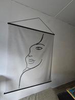 Wanddecoratie met abstract gezicht, Ophalen