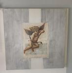 Canvasdoek met engel, Huis en Inrichting, Woonaccessoires | Schilderijen, Tekeningen en Foto's, Ophalen, Zo goed als nieuw, Schilderij