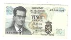 Belguim 20 francs 1964 esselen 138b, Postzegels en Munten, Bankbiljetten | Europa | Niet-Eurobiljetten, Verzenden, Overige landen