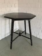 Antieke Houten Achtkant Tafel met Draaipoot, Ophalen of Verzenden