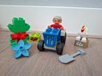 Duplo oma's groentetuin tractor, kip, boom, Ophalen of Verzenden, Zo goed als nieuw, Duplo