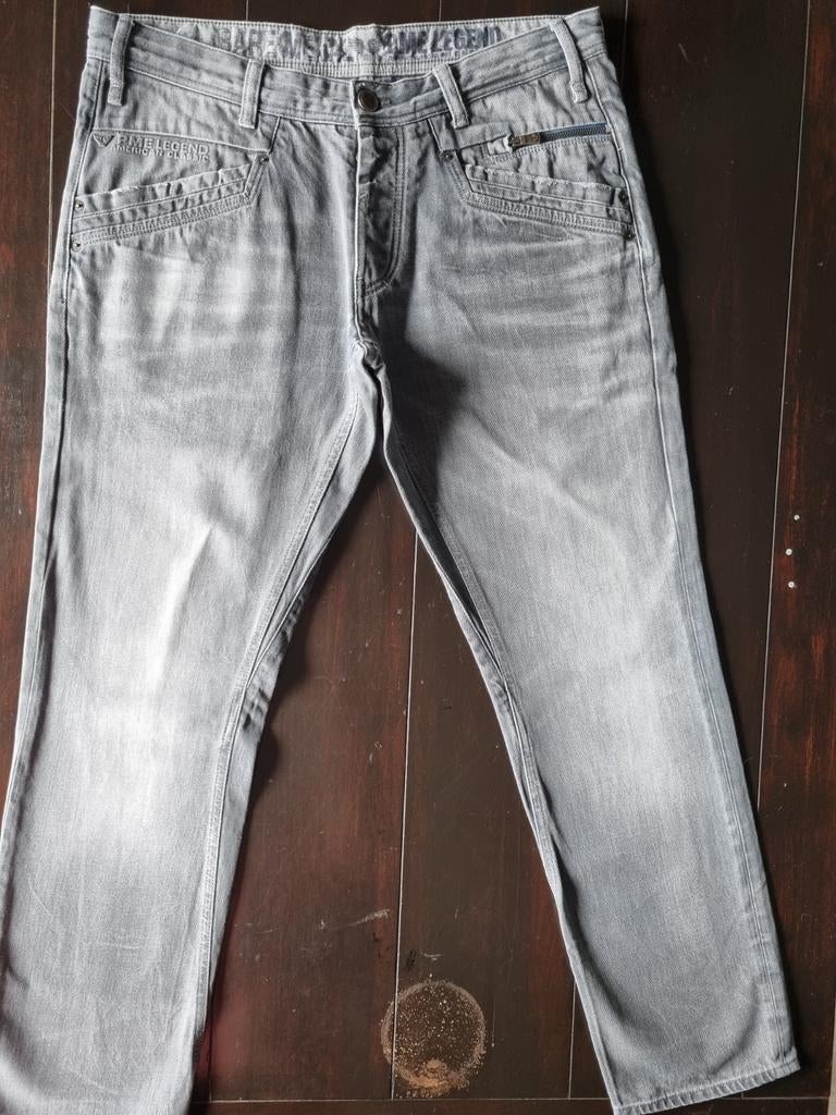 GRIJZE CLASSIC PME BARE METAL STRAIGHT FIT JEANS SIZE 36/32!, W36 - W38 (confectie 52/54), Pall Mall PME Legend, Ophalen of Verzenden