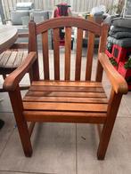 6 Massief Teak Tuinstoelen, Ophalen, Gebruikt, Teakhout