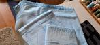 Vintage laken, Ophalen, Blauw, Tweepersoons, 140 cm