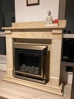 Schouw met elektrische haard, Huis en Inrichting, Ophalen, Gebruikt, Inbouwhaard, Elektrische haard