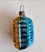 Oude Kerstbal Blauw/Geel, Diversen, Kerst, Ophalen of Verzenden, Zo goed als nieuw