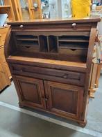 Klein bureautje secretair, bruin hout, Ophalen, Gebruikt