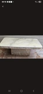 Bianco carrara Marmeren salontafel, Ophalen, Zo goed als nieuw, Campingkast
