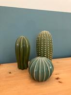 Set drie stenen cactussen woondecoratie groen, Huis en Inrichting, Ophalen of Verzenden, Nieuw