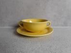Soepkom en schotel Geel Pastel Villeroy & Boch, Huis en Inrichting, Keuken | Servies, Keramiek, Ophalen of Verzenden, Zo goed als nieuw