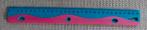 Roze/blauwe liniaal, Ophalen of Verzenden, Zo goed als nieuw