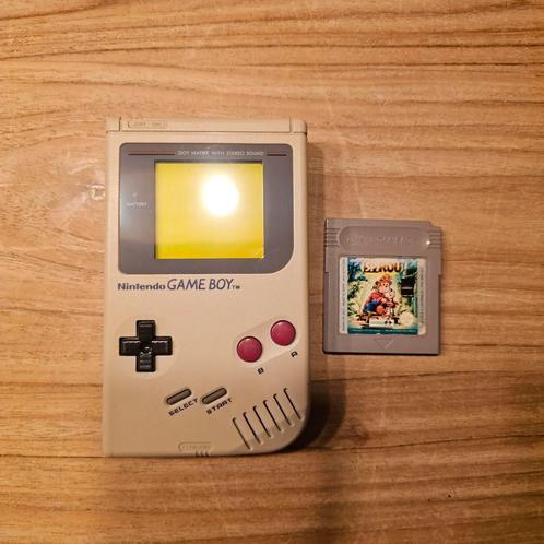 Nintendo Gameboy Classic met 1 game, Spelcomputers en Games, Spelcomputers | Nintendo Game Boy, Zo goed als nieuw, Game Boy Classic