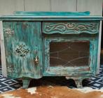 Shabby/India/Ibiza/Vitrinekastje/Kastje/Kast/Dressoir, Antiek en Kunst, Ophalen of Verzenden