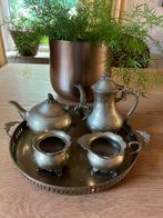 5 delig Koperen Koffie/Thee servies, Antiek en Kunst, Antiek | Koper en Brons, Ophalen of Verzenden, Koper
