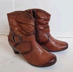 Tamaris leren cowboylaarzen - maat 39 - zo goed als nieuw, Tamaris, Bruin, Lage of Enkellaarzen, Ophalen of Verzenden