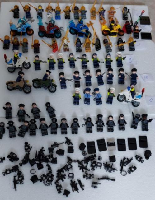 71 poppetjes en 8 motoren en diverse onderdelen, Kinderen en Baby's, Speelgoed | Duplo en Lego, Zo goed als nieuw, Ophalen of Verzenden