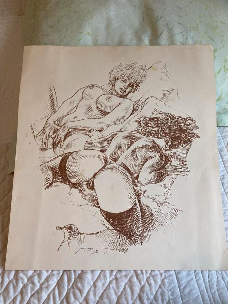 Druuna Litho van Paolo Serpieri, Antiek en Kunst, Kunst | Tekeningen en Foto's, Ophalen of Verzenden