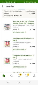 Kat natvoer/cat wet food Feringa Purizon 15x 200g, Dieren en Toebehoren, Dierenvoeding, Ophalen of Verzenden, Kat