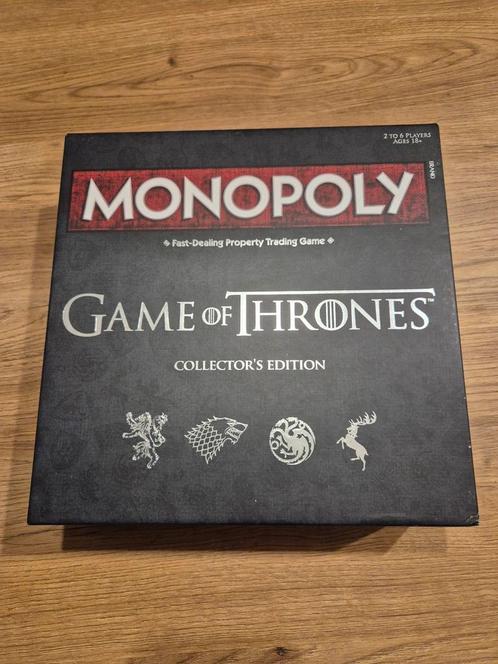 Game of Thrones Monopolie, Hobby en Vrije tijd, Gezelschapsspellen | Bordspellen, Zo goed als nieuw, Een of twee spelers, Drie of vier spelers