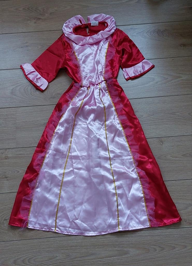 Prinsessenjurk maat 128, Kinderen en Baby's, Carnavalskleding en Verkleedspullen, Ophalen of Verzenden, Zo goed als nieuw, 122 t/m 128