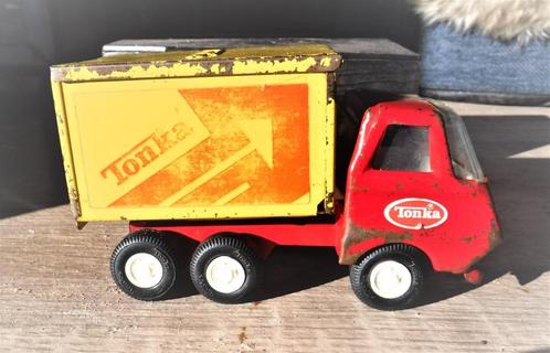 Vintage tonka vrachtwagentje V, Hobby en Vrije tijd, Modelauto's | 1:50, Gebruikt, Bus of Vrachtwagen, Overige merken, Ophalen of Verzenden