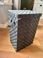 Wasmand grijs gevlochten izgs, Ophalen, Zo goed als nieuw, Rechthoekig, Overige materialen