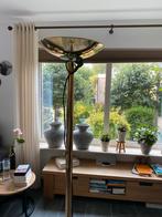 Gratis af te halen goudkleurige sta-lamp, Huis en Inrichting, Lampen | Vloerlampen, Ophalen, Gebruikt, Metaal, 150 tot 200 cm