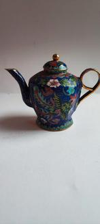 Cloisonne miniatuur thee potje 8,5cm, Ophalen of Verzenden