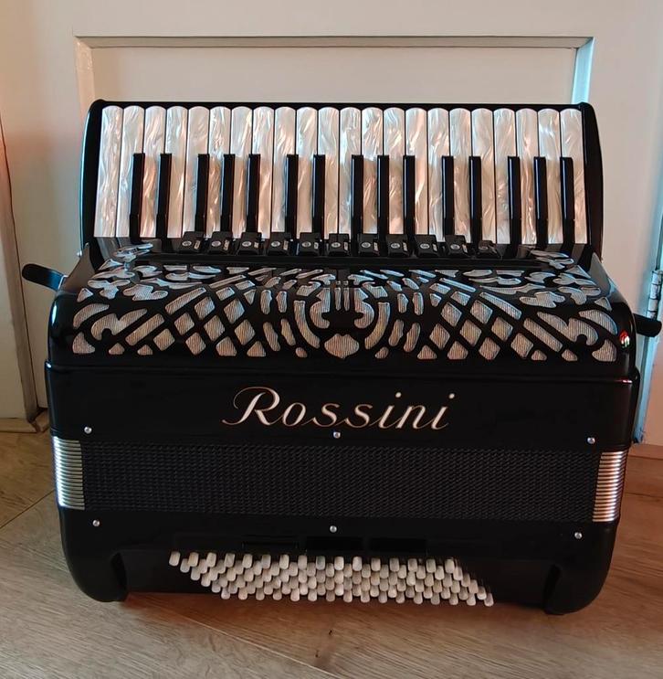 Rossini Pro 96 Special Carloni Tongen Accordeon Americain, Muziek en Instrumenten, Accordeons, Gebruikt, Knopaccordeon, 96-bas