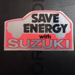 Oude sticker.  SAVE ENERGY with SUZUKI., Verzamelen, Ophalen of Verzenden, Zo goed als nieuw, Overige typen