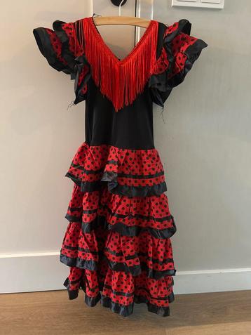 Flamenco jurk - Maat 110-116 beschikbaar voor biedingen