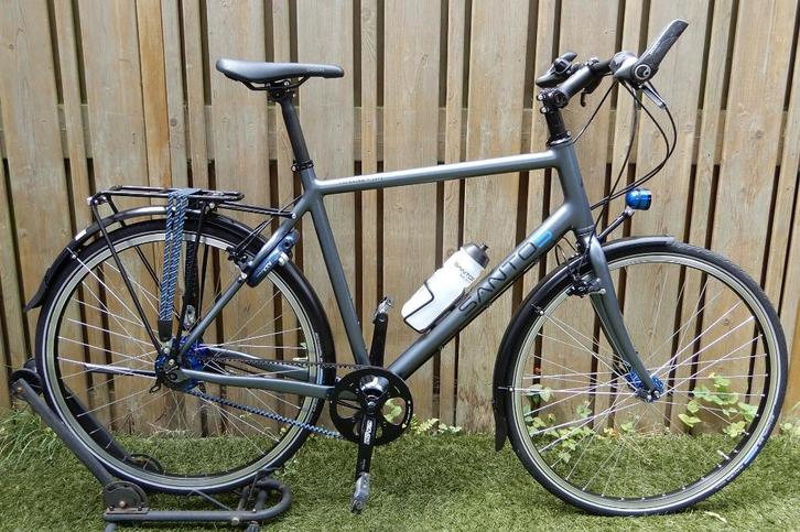 Santos Trekking Lite 57 Cm Rohloff+Magura HS33+Riemaandrijvi, Fietsen en Brommers, Fietsen | Vouwfietsen, Zo goed als nieuw, Heren