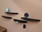 Wandplanken + Spiegel Hout Wandplank 80cm 60cm NIEUW Zwart, Huis en Inrichting, Woonaccessoires | Wandplanken en Boekenplanken